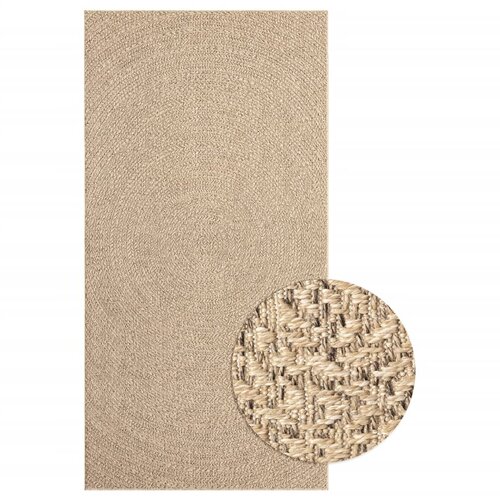 VidaXL Tepih ZIZUR 80 x 150 cm s izgledom jute unutarnji i vanjski Slike