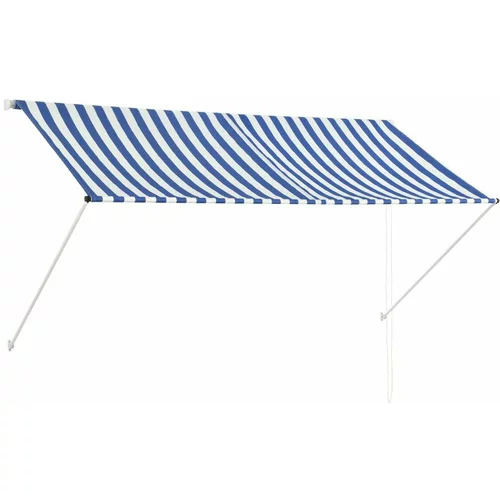 Tenda Zložljiva tenda 250x150 cm modra in bela, (20609854)