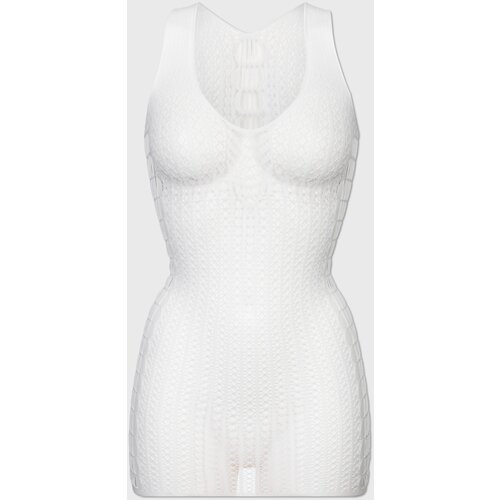 Passion - BS097 BELA BODYSTOCK ENA VELIKOST BLANCO TALLA 1, (21405467) Cene