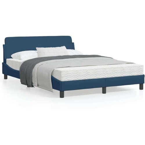  Posteljni okvir z vzglavjem brez vzmetnice 140x190 cm blago Cene