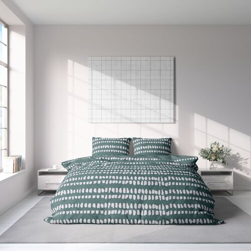 ESSENZA SLEEP 1630897 POSTELJINA GEOMETRIC LINE 140X200 CM MINT/KRUG Cijene