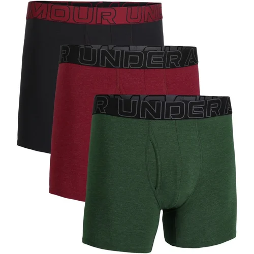 Under Armour UA Performance Cotton 6in 3-Pack Boxerjock, Green Medium Heather - XXL, (21592100)