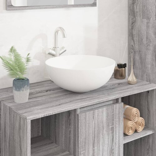 The Living Store Umivalnik bel 36x15 cm keramični okrogel - Umivalnik, (21751085) Cene