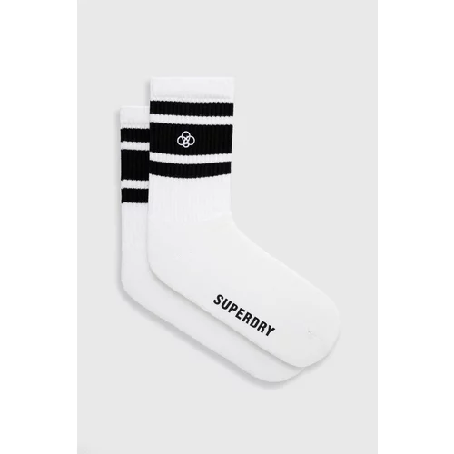Superdry Čarape za muškarce, boja: bijela