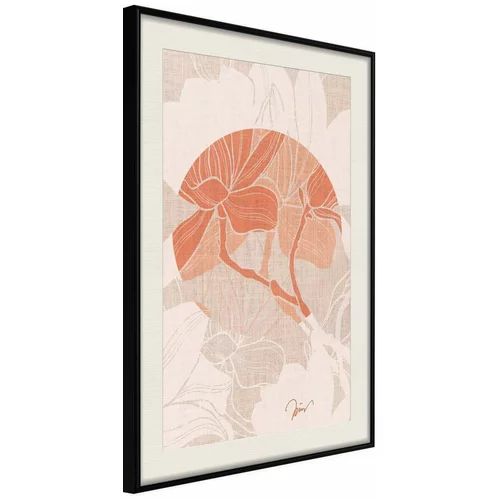  Poster - Flowers on Fabric 20x30