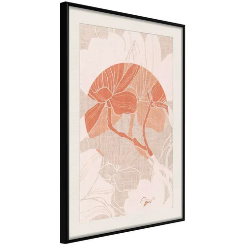  Poster - Flowers on Fabric 20x30