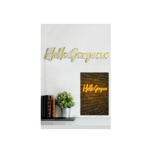 WALLXPERT dekorativna plastična led rasveta hello gorgeous yellow Cene