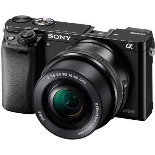 Sony Alpha A6000 + 16–50mm, black digitalni fotoaparat Slike