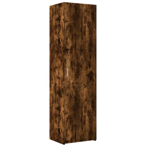 Maison Chic Visoka omara - Komoda - Predalnik dimljeni hrast 50x42,5x185 cm inženirski les, (21722590) Cene