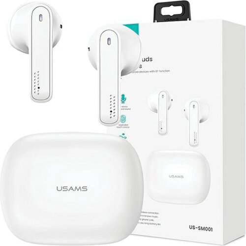 Usams BLUETOOTH 5.0 TWS SLU&amp;Scaron;ALKE BREZŽIČNE SM SERIJE BELE, (21968758) Slike