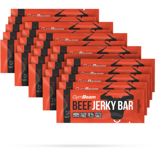 GymBeam beef jerky bar 25 x 25 g začinjeno Cene