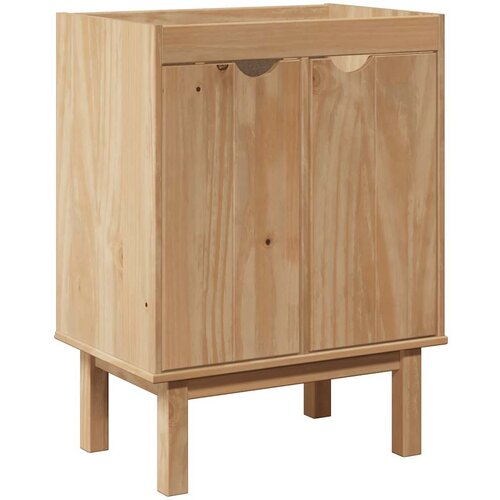 Maison Chic Kopalni&amp;scaron;ka omarica za umivalnik - Umivalni&amp;scaron;ka omarica OTTA 59x40x80 cm trdna borovina, (21759023) Slike