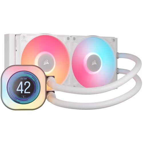 Corsair iCUE LINK TITAN 240 RX LCD Processor All-in-one liquid cooler 12 cm White 1 pc(s) Cijene