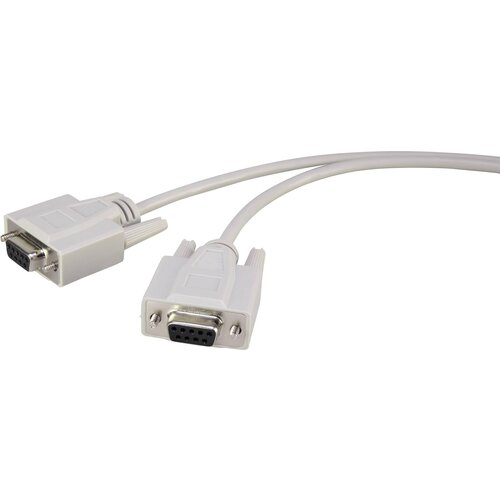 Renkforce Priključni kabel brez modema[1x D-SUB-vtičnica 9pol. - 1x D-SUB-vtičnica 9pol.] 1.80 m siv (20415771) Cene
