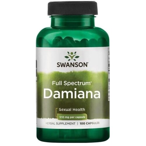Swanson Full Spectrum Damiana 510 mg (100 kapsul) Slike