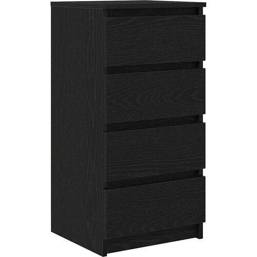 VidaXL Komoda crni hrast 37,5x35x76 cm konstruirano drvo Slike