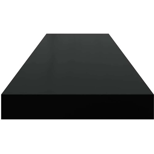  Plutajuće zidne police 2 kom sjajne crne 90 x 23,5 x 3,8 cm MDF Slike