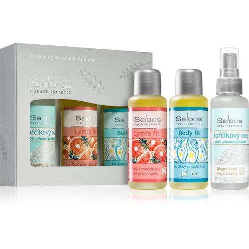 Saloos Bio Body And Massage Oils Body Fit & Lymfa Fit & Magnesium darilni set za &scaron;portnike Cene