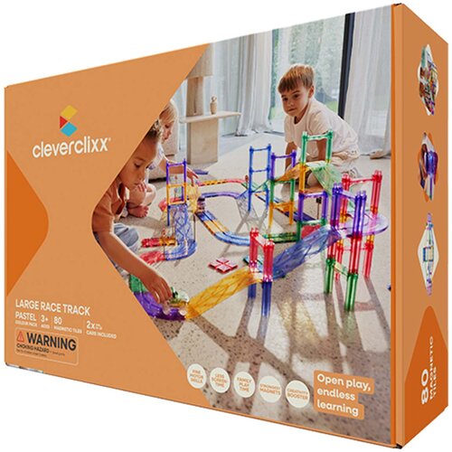 Cleverclixx&amp;reg; magnetne pločice large race track pastel (80 komada) Slike