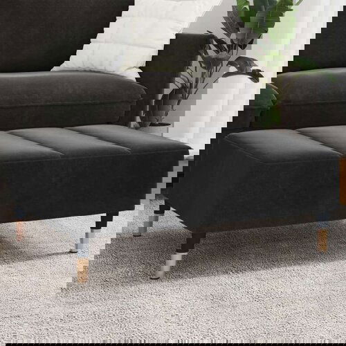 vidaXL Tabure crni 77x55x31 cm baršunasti Cene