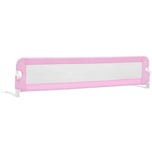 VidaXL sigurnosna ograda za dječji krevet ružičasta 180x42 cm poliester Slike