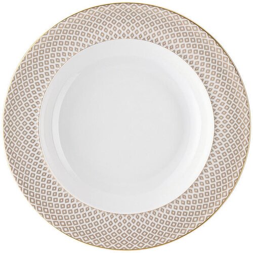 ROSENTHAL GLOBOKI KROŽNIK Francis Carreau Beige porcelan Cene