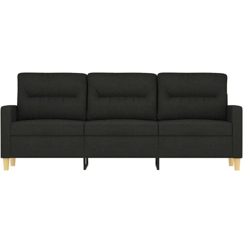  Trosjed od tkanine Crna 180 cm Slike