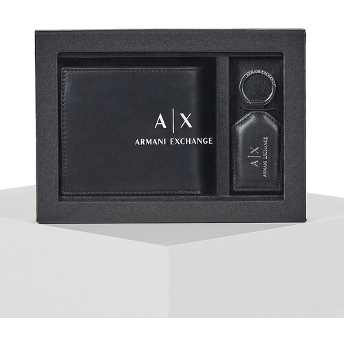 Armani Exchange PLAIN LEATHER GIFT SET Crna Slike