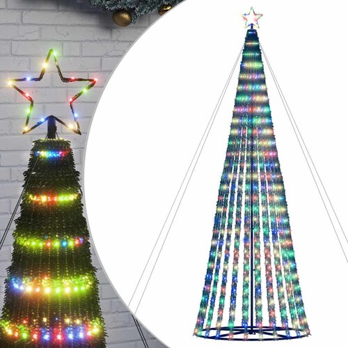 LED božićno drvce 1028 LED &amp;scaron;arenih 403 cm Slike