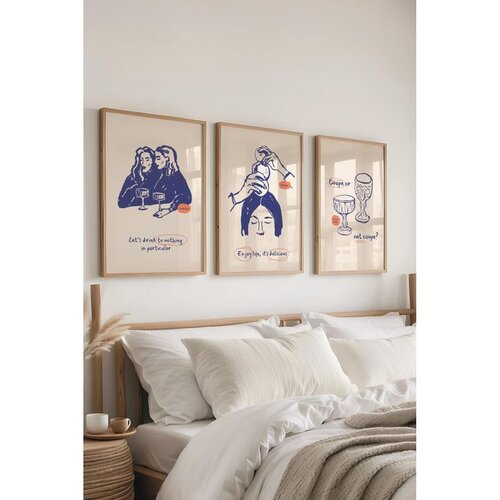 WALLXPERT &Ccedil;-300551 - 5070 Vi&scaron;enamenski Set Dekorativnih Slika (3 Komada) Cene