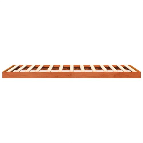 vidaXL Posteljni okvir vo&scaron;čeno rjav 120x190 cm trdna borovina Cene