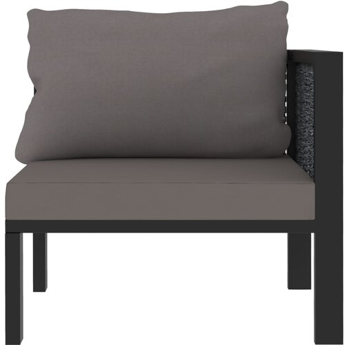 Maison Chic Sekcijski kotni kavč - Sofa - Kanape z levim naslonjalom poli ratan antraciten, (21727088) Cene