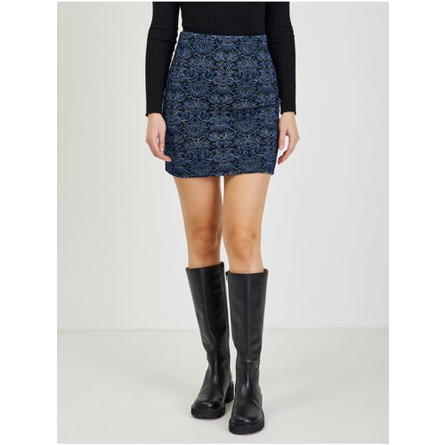 Orsay Dark blue Women&amp;#039;s Patterned Mini Skirt - Women Slike