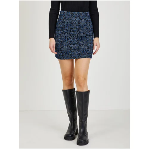 Orsay Dark blue Women's Patterned Mini Skirt - Women