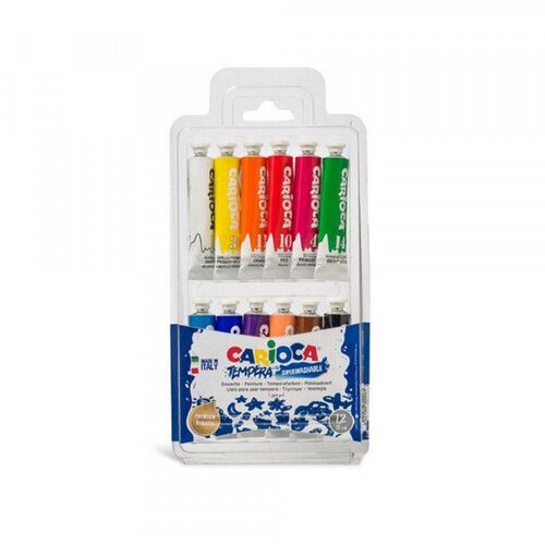 Carioca tempere 1/12 7,5ml blister KO12 Slike