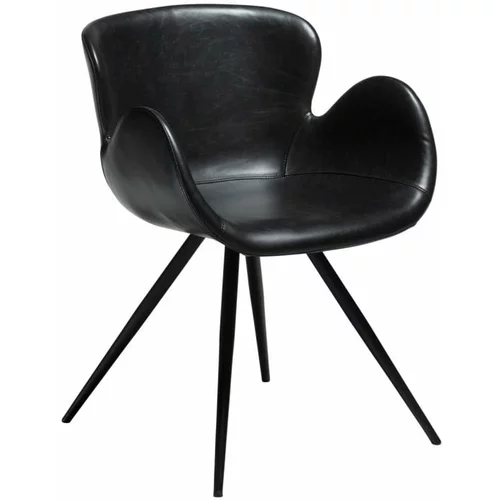 DAN-FORM Denmark Crna stolica od imitacije kože Gaia