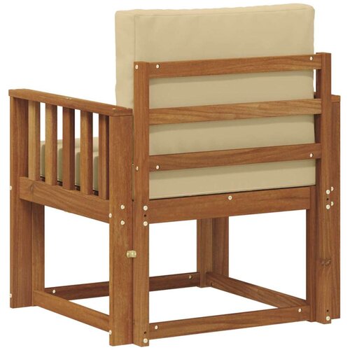  Set vanjskih sofa Čvrsto drvo akacije i poliester Slike