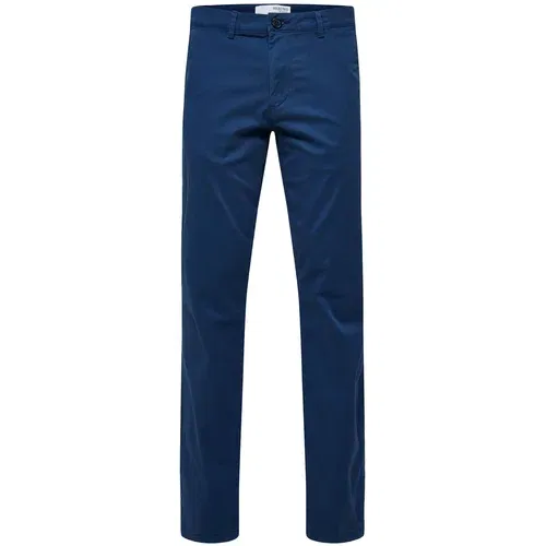 Selected Homme Chino hlače 'Miles Flex' nočno modra
