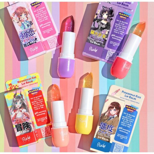 Rude Cosmetics Manga Collection Lip Balm hidratantni balzam za usne nijansa Watermelon Kiss 3.5 g Slike