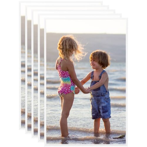 VidaXL okviri za fotografije 5 kom bijeli za zid ili stol 13x18 cm mdf Slike