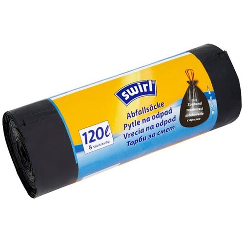 SWIRL Vreče za smeti (120 L, 8 kosov, črne) Cene
