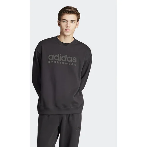 Adidas Jopa ALL SZN Fleece Graphic IW1190 Črna Loose Fit