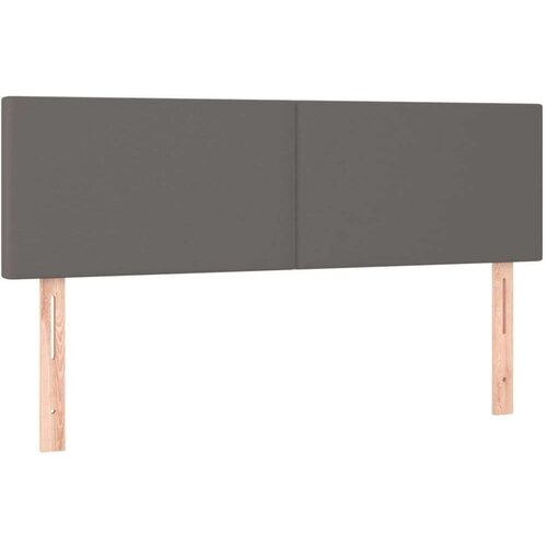  Uzglavlja 2 kom siva 72 x 5 x 78/88 cm od umjetne kože Slike