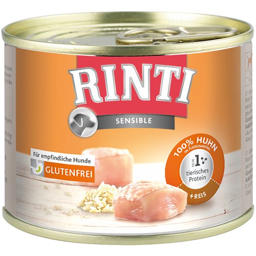 Rinti Varčno pakiranje Sensible 24 x 185 g - Pi&amp;scaron;čanec &amp;amp; riž Slike