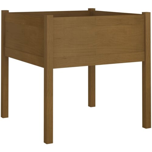 Maison Chic Vrtno cvetlično korito - Cvetlični Lonec medeno rjavo 70x70x70 cm trdna borovina, (21790154) Cene