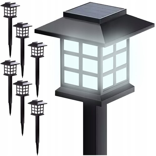 Malatec 6x solarna talna LED hladno bela vrtna svetilka 37cm, (5000151683) Cene