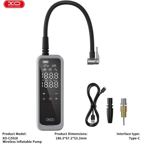 XO bežični auto kompresor CZ018 5000mah 85W Slike