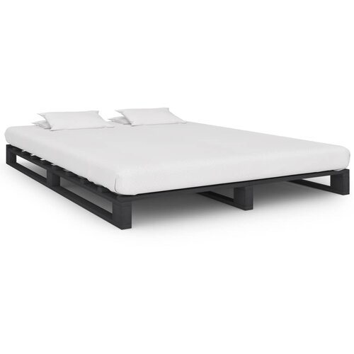  Okvir za krevet od paleta od masivne borovine sivi 120 x 200 cm Cene
