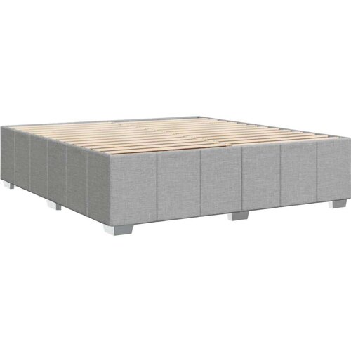 VidaXL okvir za krevet bez madraca svjetlosivi 200 x 200 cm od tkanine Slike