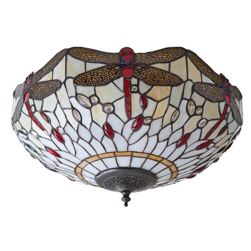 Endon 70723 - plafonsko svetlo tiffany dragonfly 2xE27/60W/230V prečnik 41 cm Slike